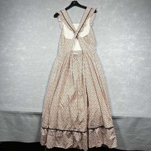 Christy Dawn Claire Dress Womens Size Large in Primrose Ditsy Cream Sleeveless - Picture 3 of 13